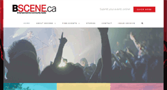 Desktop Screenshot of bscene.ca